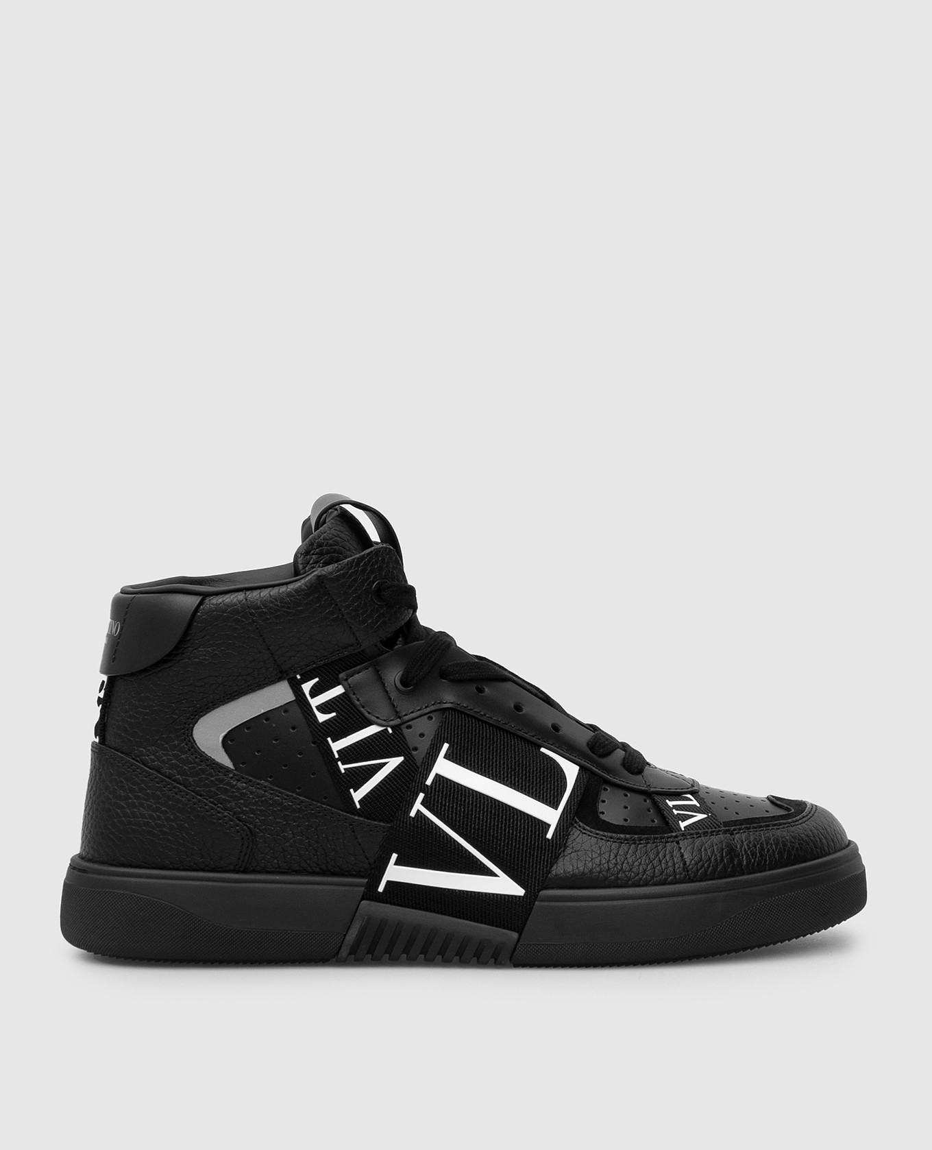 

Кожаные хайтопы VLTN, Черный, Кроссовки