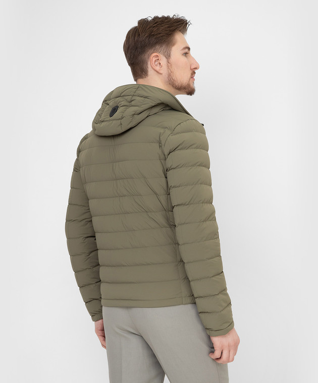 Mackage Оливковая пуховая куртка Mike с эмблемой MIKER изображение 4