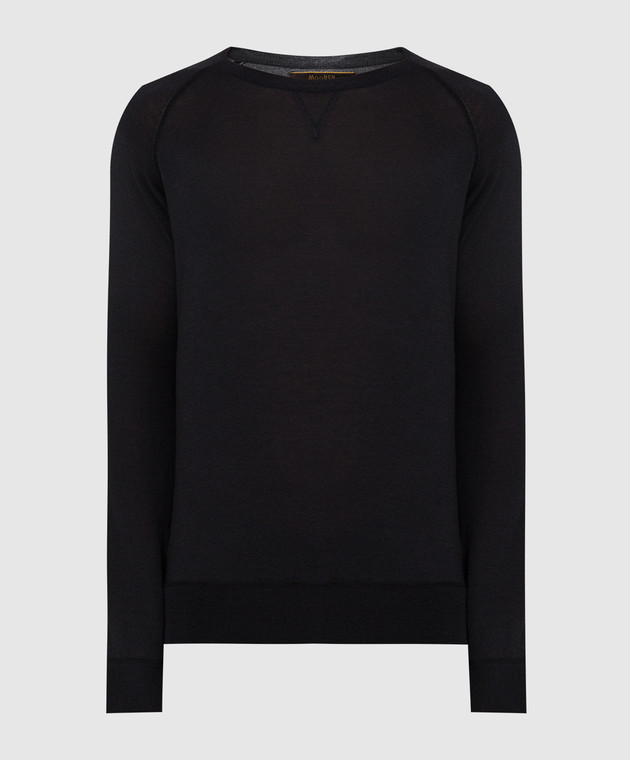 MooRER Black wool, silk and cashmere jumper PICOZEF
