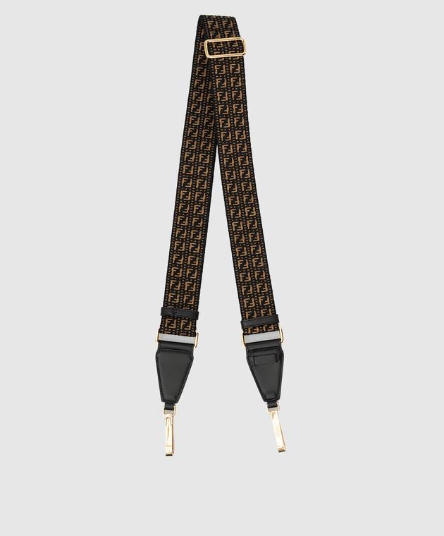 Fendi Жаккардовая знімна ручка для сумки Strap в візерунок монограми логотипу 8AV199AFIN