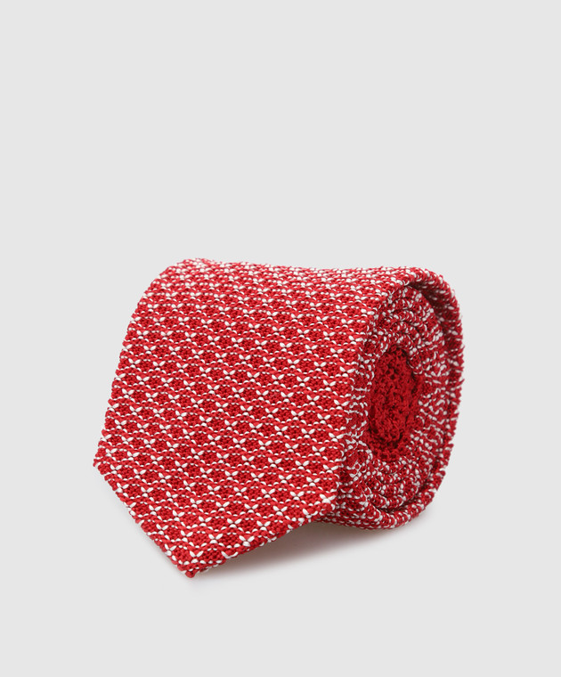 Stefano Ricci Детский шелковый галстук в узор YCRMTSR8189