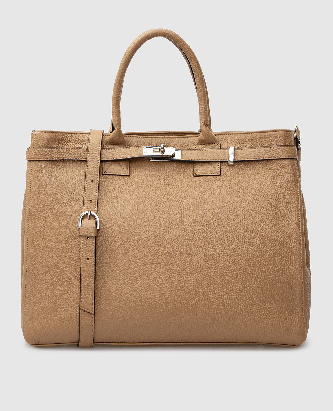 

Бежевая кожаная сумка-тоут Dollaro Gianni Notaro, Бежевый, Сумки