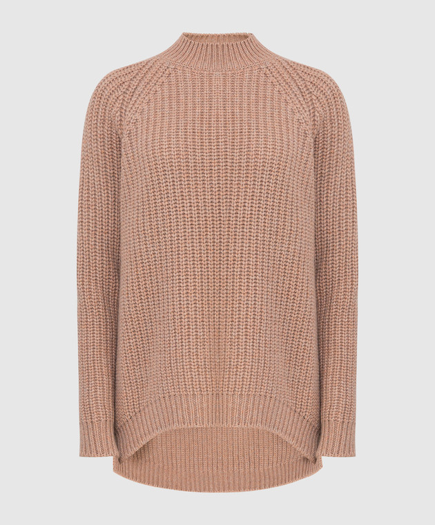 Loro Piana Бежевий светр з кашеміру зі шлейфом FAL6874