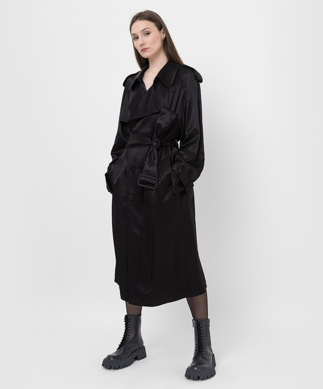 Balenciaga - Czarna sukienka midi 675383TLO28 - kup online w Symbol