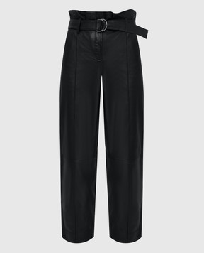 Yves Salomon Черные кожаные брюки 21WYP205XXAPXX