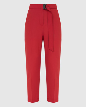Brunello Cucinelli Красные брюки MA124P7227