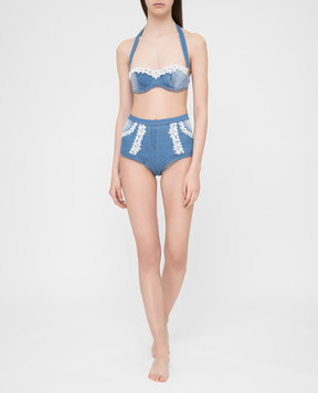 Ermanno Scervino Голубой лиф от купальника D344Y434BLJB