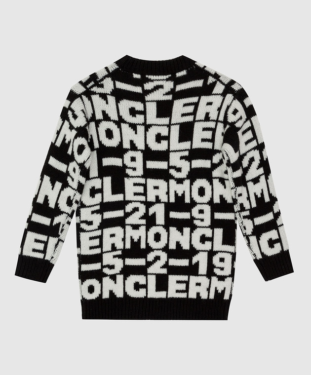 Moncler ENFANT Детский черный свитер  9053805A903046 изображение 2