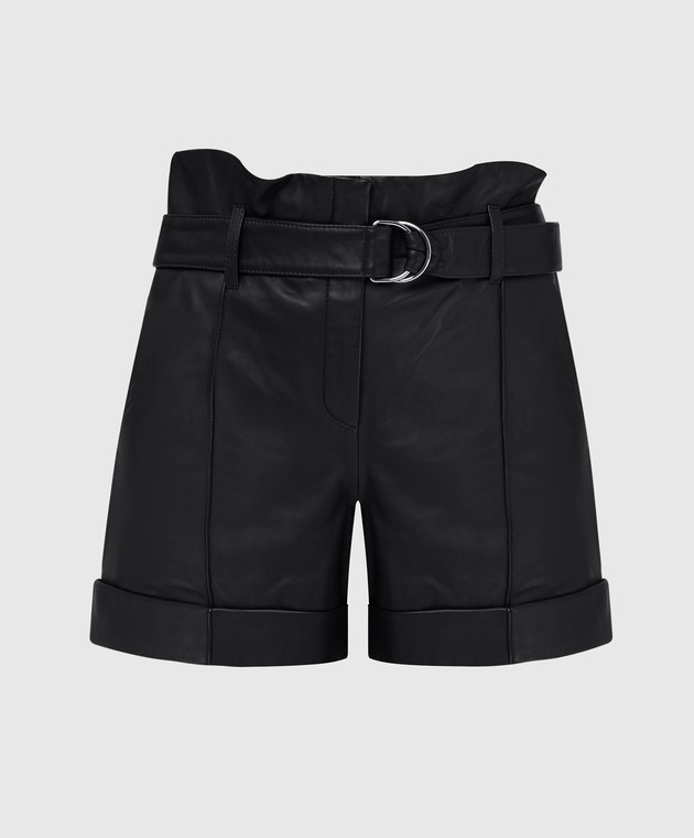 Yves Salomon Черные кожаные шорты 21EYP21240APXX