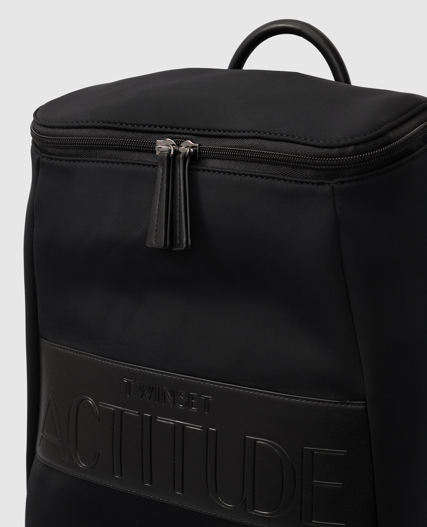 Twin Set Actitude Черный рюкзак с логотипом 212AO8090 изображение 5