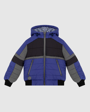 Stefano Ricci Дитяча куртка з контрастними вставками YAJ6S40040HN0022
