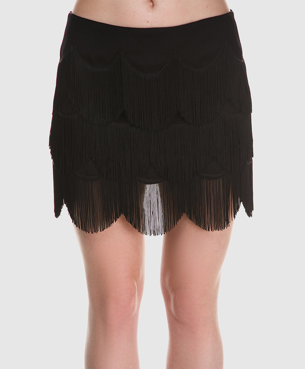 Marc Jacobs Черная юбка с бахромой M4007161 изображение 3