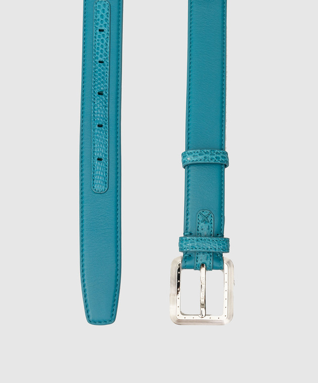 Stefano Ricci Children's turquoise leather belt Y301VHVRLA302P image 2