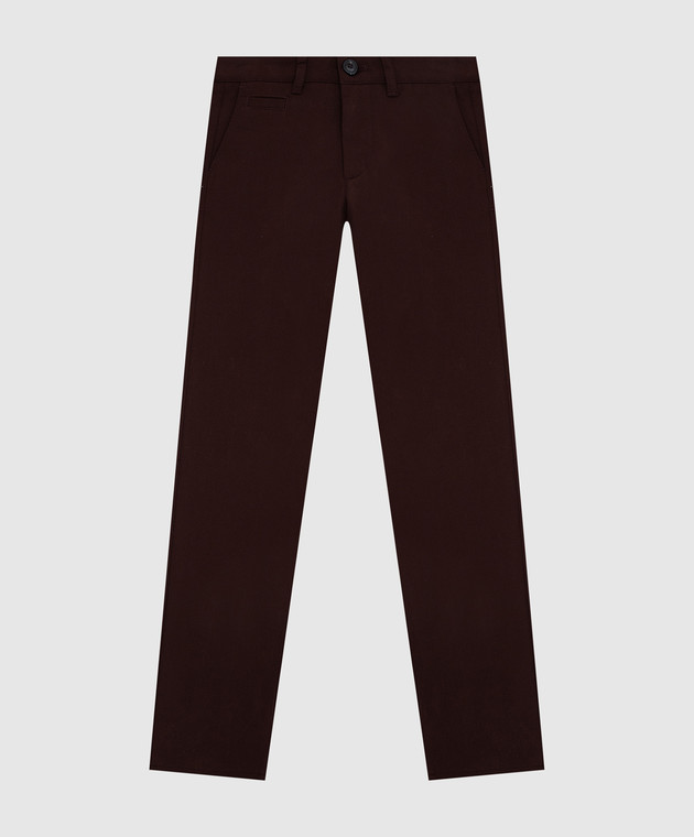 Stefano Ricci Дитячі коричневі штани YUT6400020CTC800