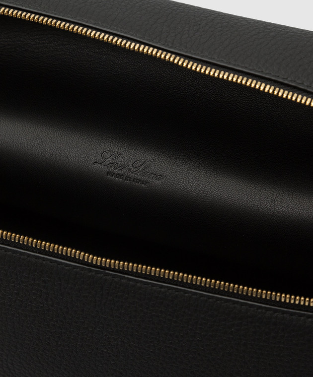 Loro Piana Чорна шкіряна сумка Extra Pocket L27 FAI8511 зображення 4