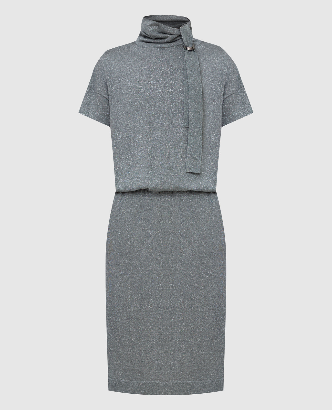 Gray dress with lurex