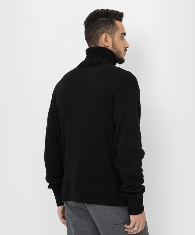 Off-White Черный свитер OMHF027F21KNI001 изображение 4