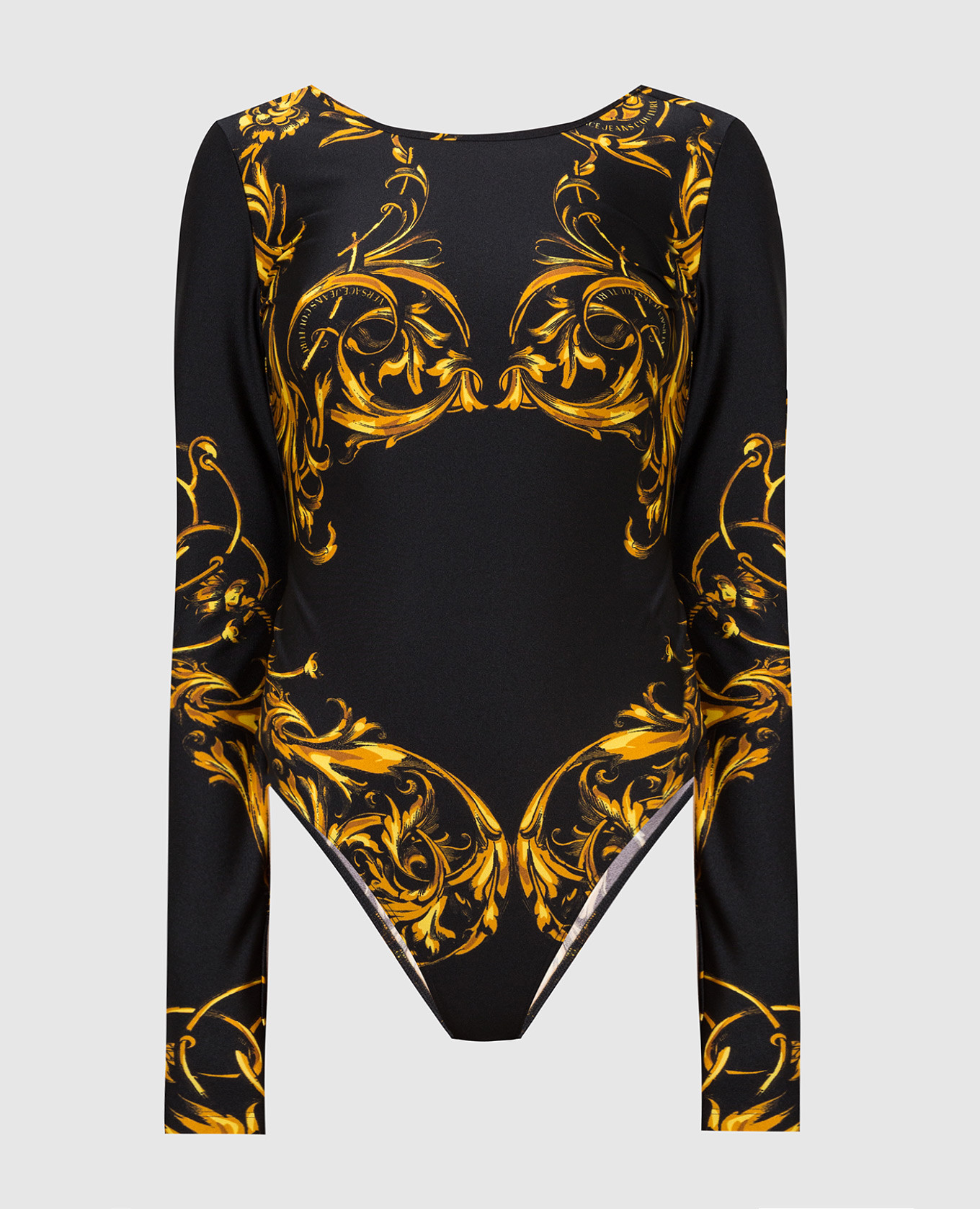 

Черное боди в принт Regalia Baroque, Черный, Боди