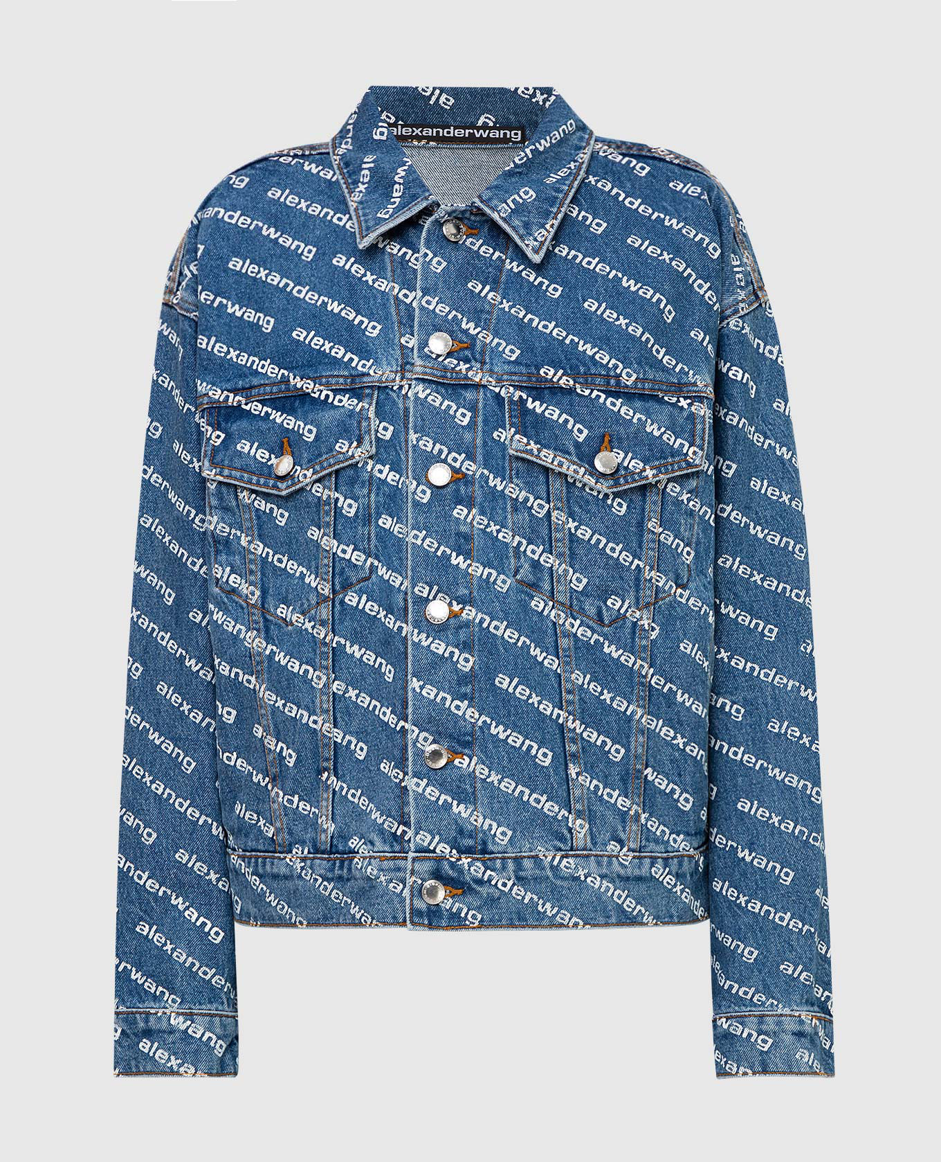 Gifts Differing 美品 Alexander Wang - Джинсовая куртка с принтом логотипом