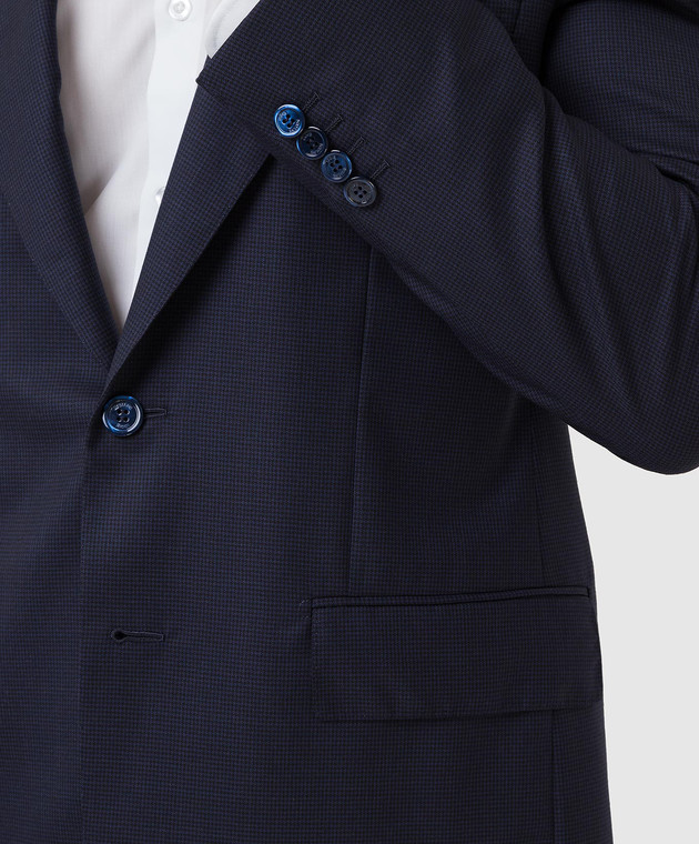 Stefano Ricci Темно-синій костюм з вовни M5SF432022HB зображення 5