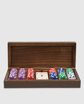 Giobagnara Темно-синій набір для гри в покер VG040