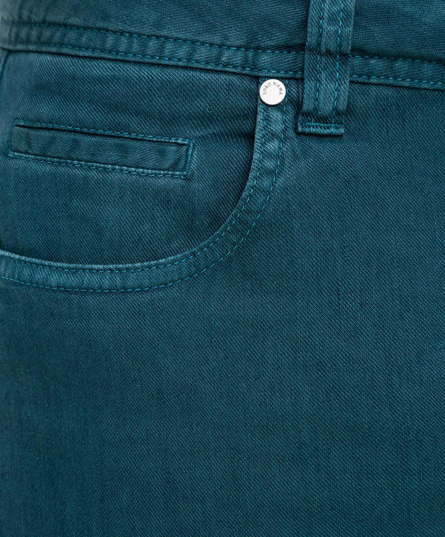 Loro Piana Бирюзовые джинсы FAI1288 изображение 5