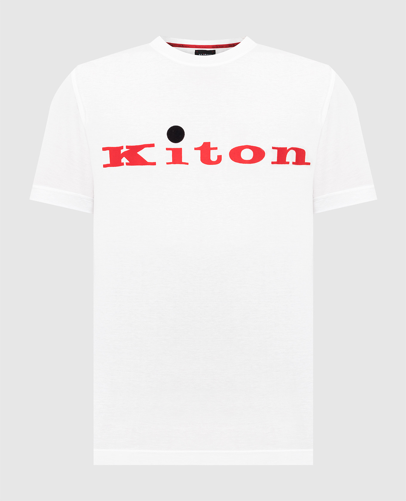 

Футболка с принтом логотипа Kiton, Белый, Футболки