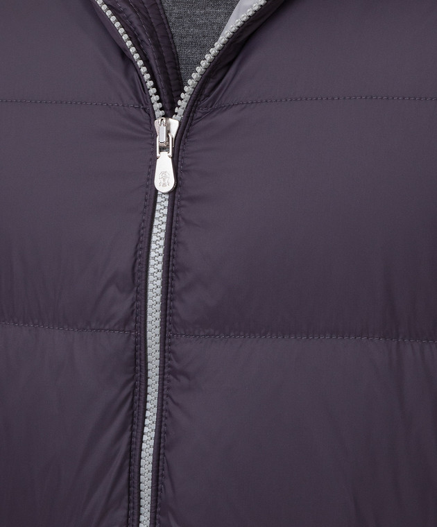 Brunello Cucinelli Фіолетова пухова куртка MR4051744 зображення 5