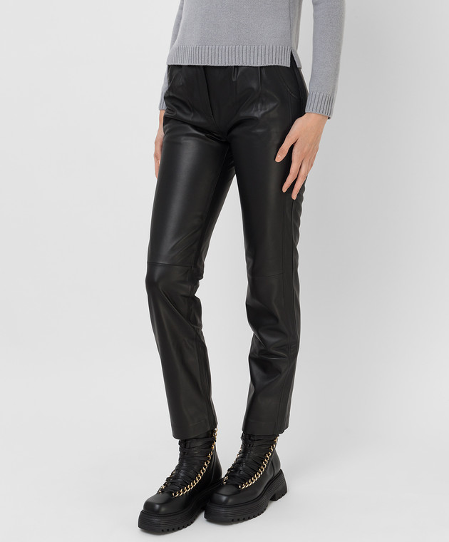Be Florence Black leather pants BE2130 image 3