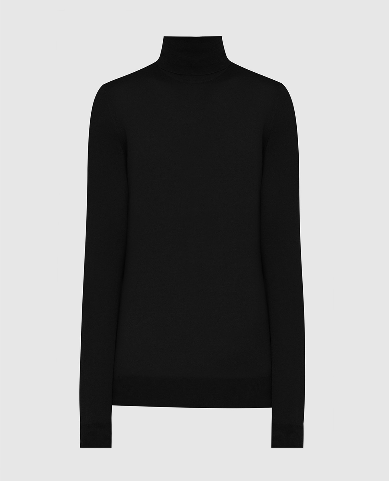 

Черный гольф Libia из вирджинской шерсти с разрезами Max Mara, Свитера