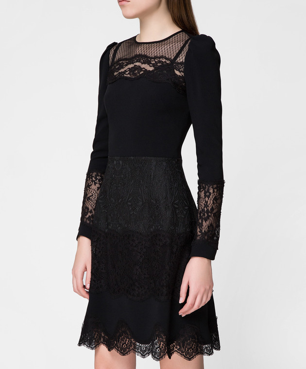 Dolce&Gabbana Черное платье F6C2STFURDV изображение 3