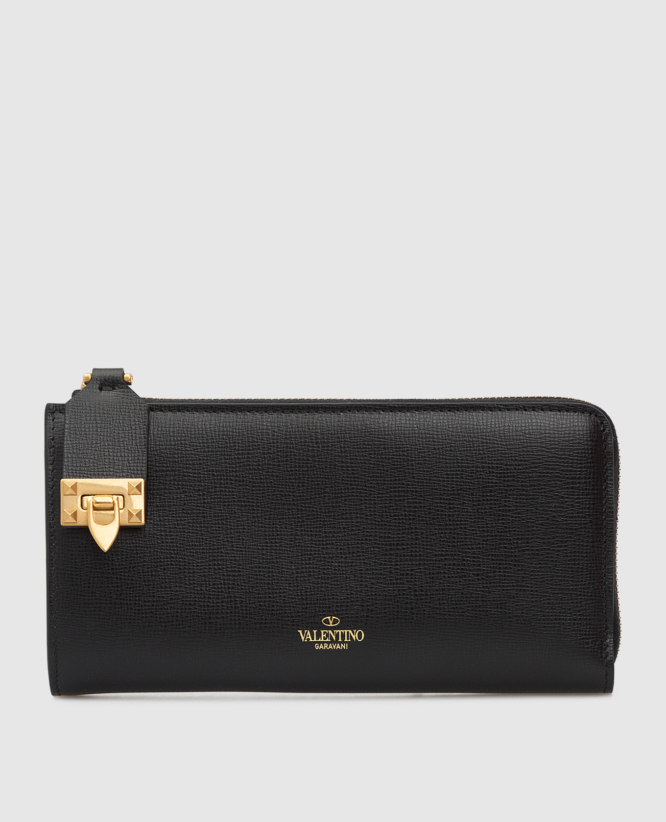 

Черный кожаный кошелек Rockstud, Кошельки