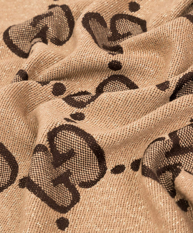 Gucci Бежевый шарф из шерсти 5989933GC15 изображение 3