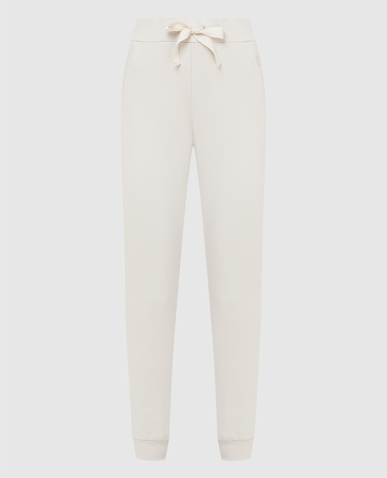 

Светло-бежевые джоггеры Domino с контрастными вставками, Светло-бежевый, Брюки джоггеры