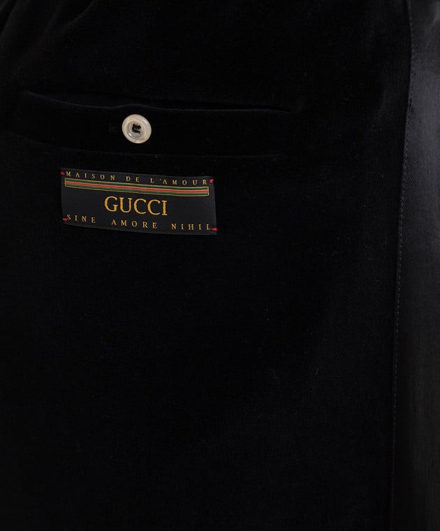 Gucci Черные спортивные брюки 595535XJBTF изображение 5