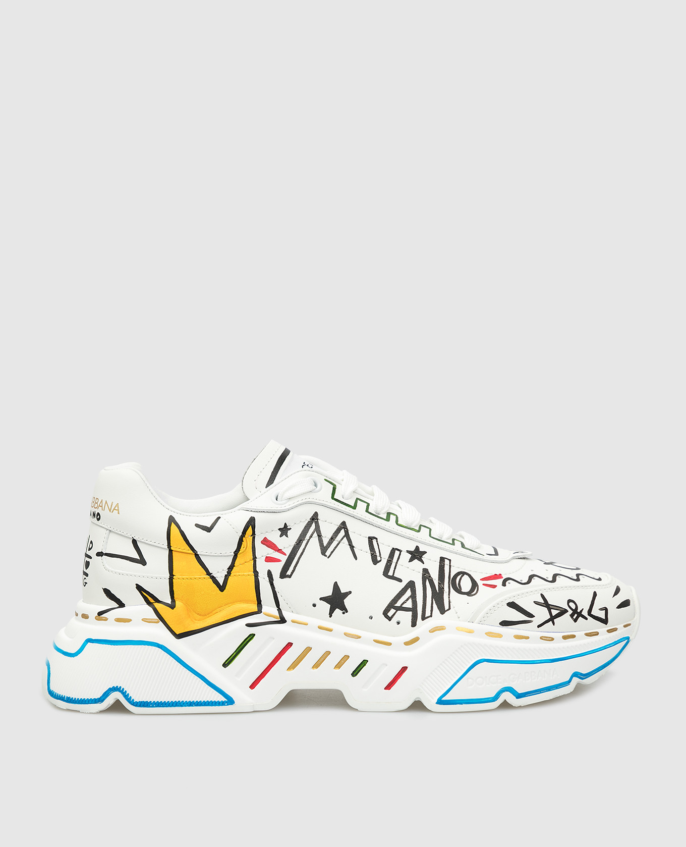 

Белые кожаные кроссовки "Daymaster" Dolce&Gabbana, Белый, Кроссовки