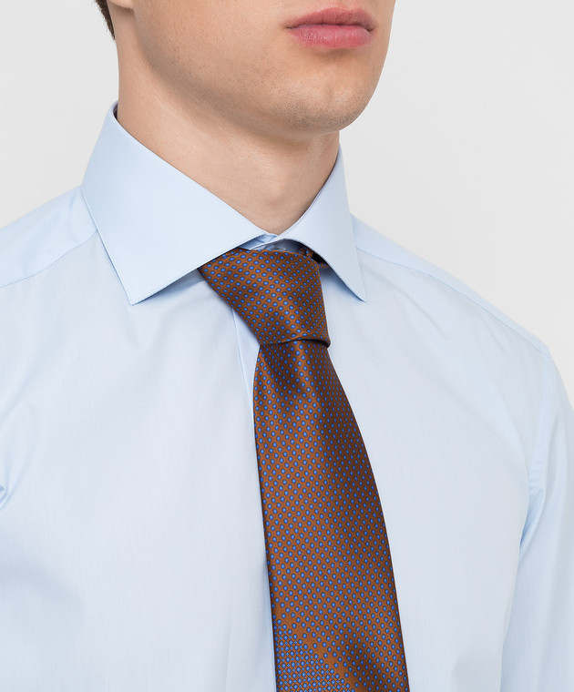 Stefano Ricci Коричневий краватку в візерунок CXDD41072 зображення 2