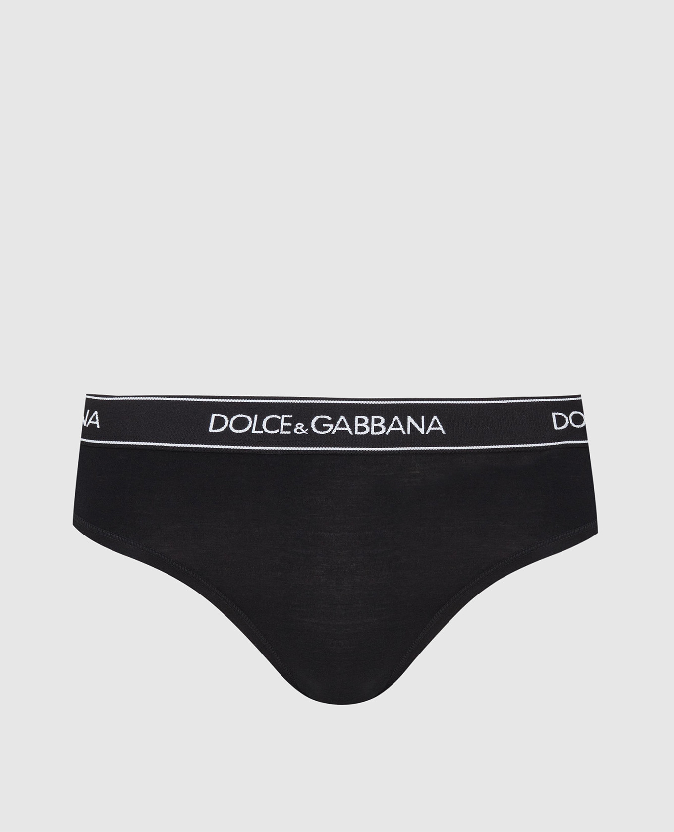 

Черные трусики с узором логотипа Dolce&Gabbana, Черный, Трусики