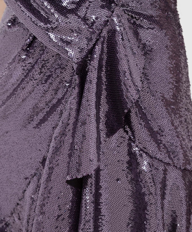 Philosophy di Lorenzo Serafini Фиолетовое платье в пайетках A04075744 изображение 5