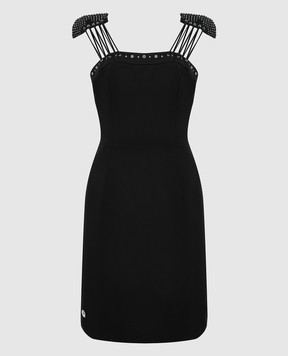 Philipp Plein Чорна сукня з кристалами CWRG0060