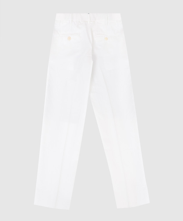 Stefano Ricci Детские белые брюки Y1T0900000CT900 изображение 2