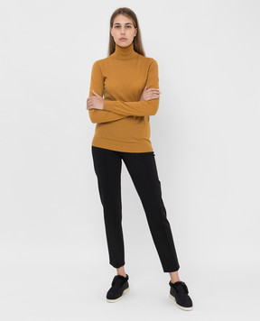 Loro Piana Чорні брюки з  вовни FAI7948