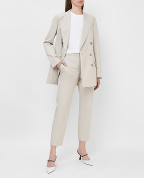 NINA RICCI Світло-бежеві штани 21ECPA004PL0354