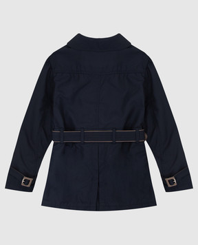 Stefano Ricci Дитячий темно-синій тренч YAJ7200030RS0003