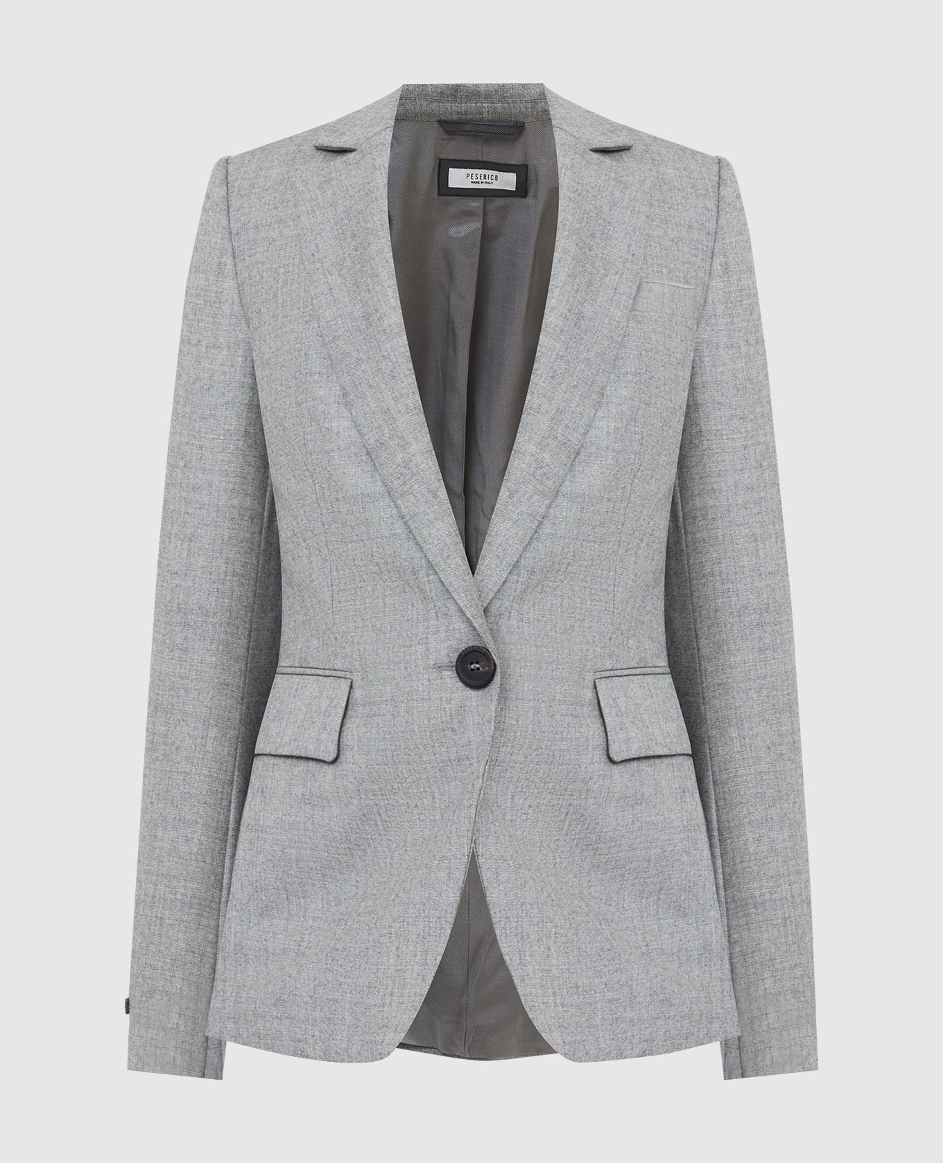 Light gray wool jacket with lurex