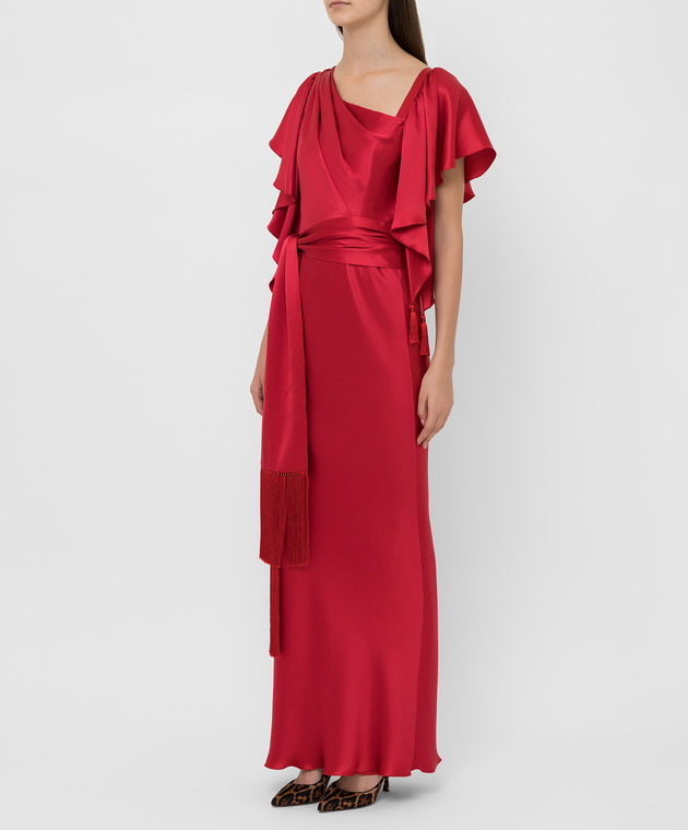 Dolce&Gabbana Червона сукня з шовку F6C8LTFU1NU зображення 3