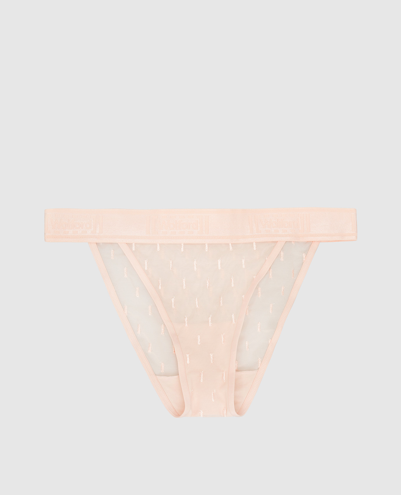 

Сетчатые трусики с вышивкой Wolford, Пудровый, Трусики