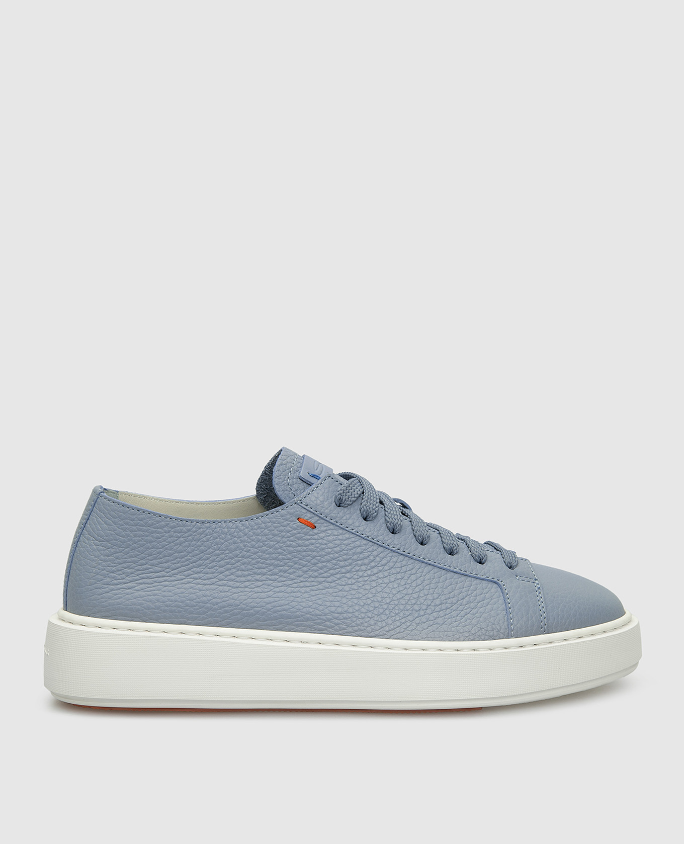 

Голубые кожаные сникеры Santoni, Голубой, Кроссовки