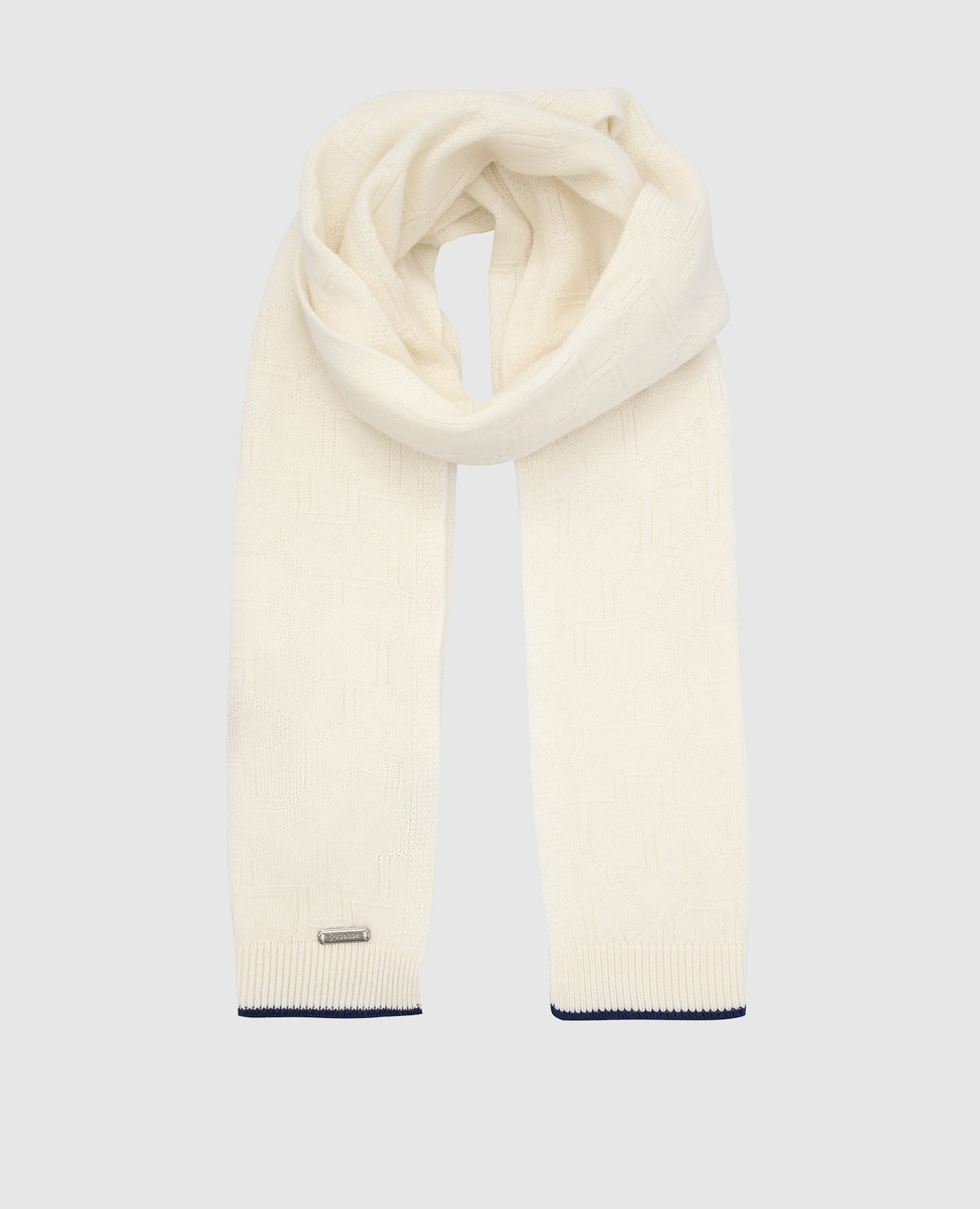 Children's light beige cashmere scarf