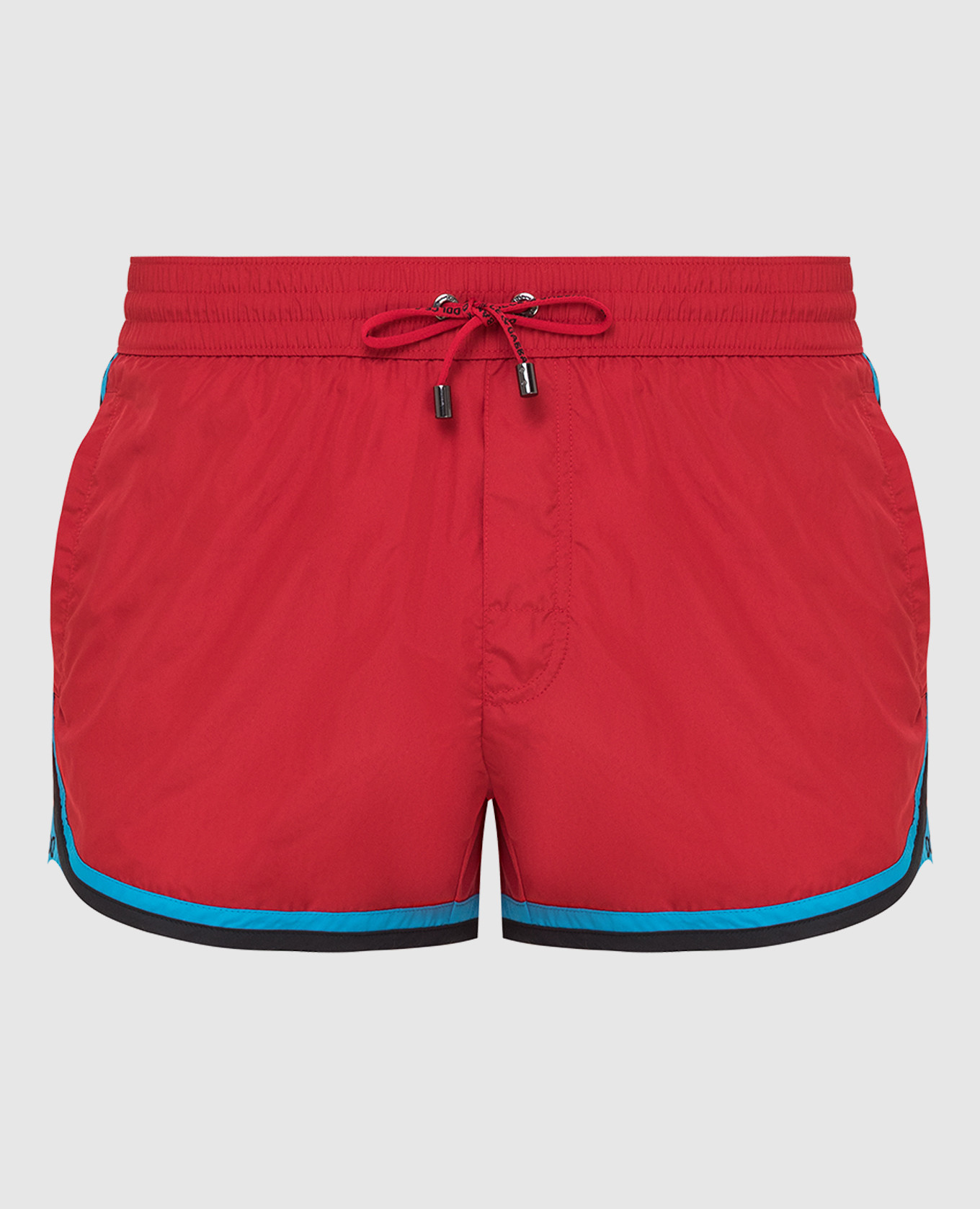Красные шорты для плавания с контрастной окантовкой
